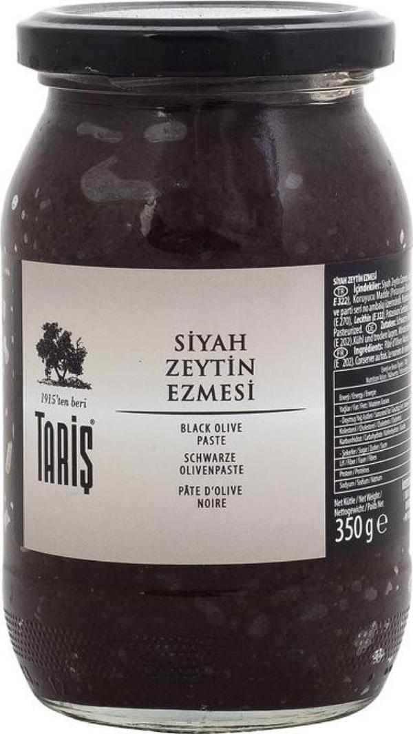 Tariş Memecik Siyah Zeytin Ezme 370 Cc Cam Kavanoz - Image 1