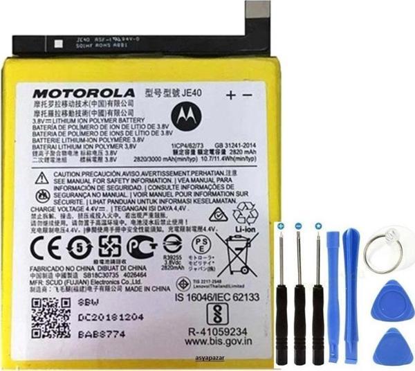 Motorola P30 Play XT1952 JE40 Pil - Batarya ve Tamir Seti - Image 1