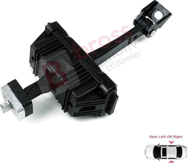 BMW 5 E60 E61 için Arka Sağ veya Sol Kapı Gergisi 51227176805 - Image 1