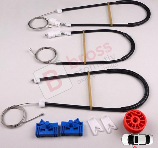 Renault Vel Satis Hatchback BJ 2001-2009 8200008327 İçin Elektrikli Ön Sol Kapı Cam Kriko Tamir Seti - Image 1