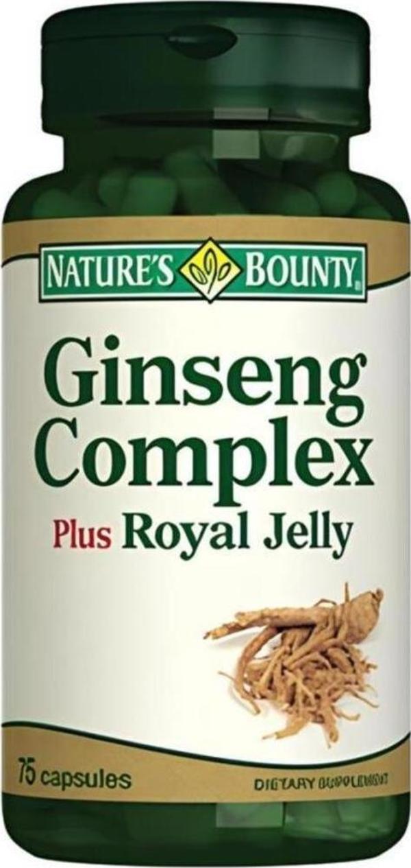Nature's Bounty Ginseng Complex Plus Royal Jelly 75 Kapsül - Image 1