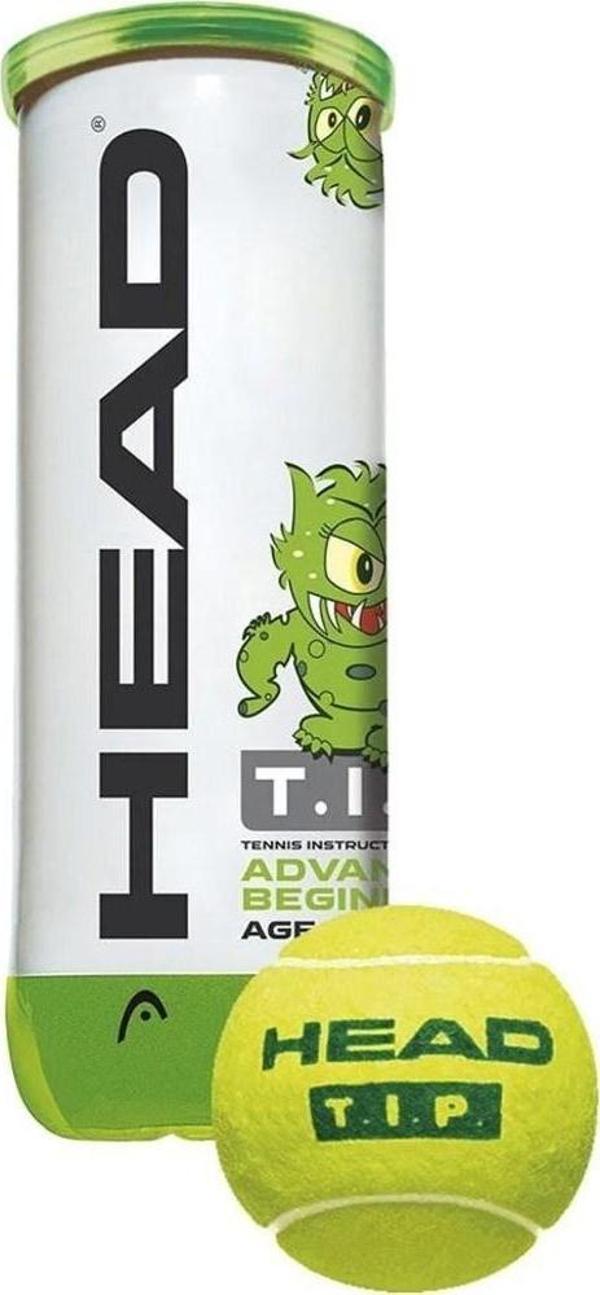 Head TIP Green 3’lü 9-10 Yaş Çocuk Tenis Topu - Image 1