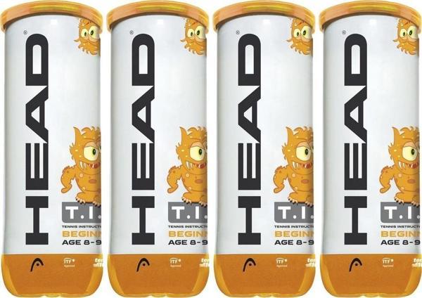 Head TIP Orange 8-9 Yaş 4 Adet 3’lü Çocuk Tenis Topu Kampanyası - Image 1