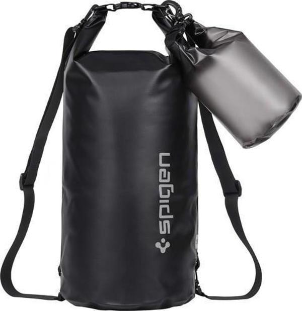Spigen Aqua Shield WaterProof iPX6 Sertifikalı Su Geçirmez 2in1 Sırt Çantası 20L + 2L A630 Black - AMP04534 - Image 1