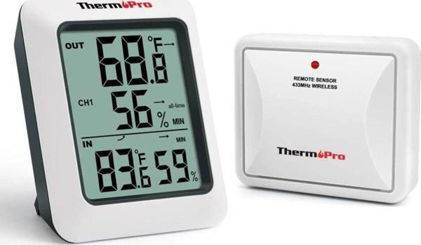 ThermoPro TP60C Wifi İç-Dış Mekan Dijital Sıcaklık ve Nem Ölçer - Image 1