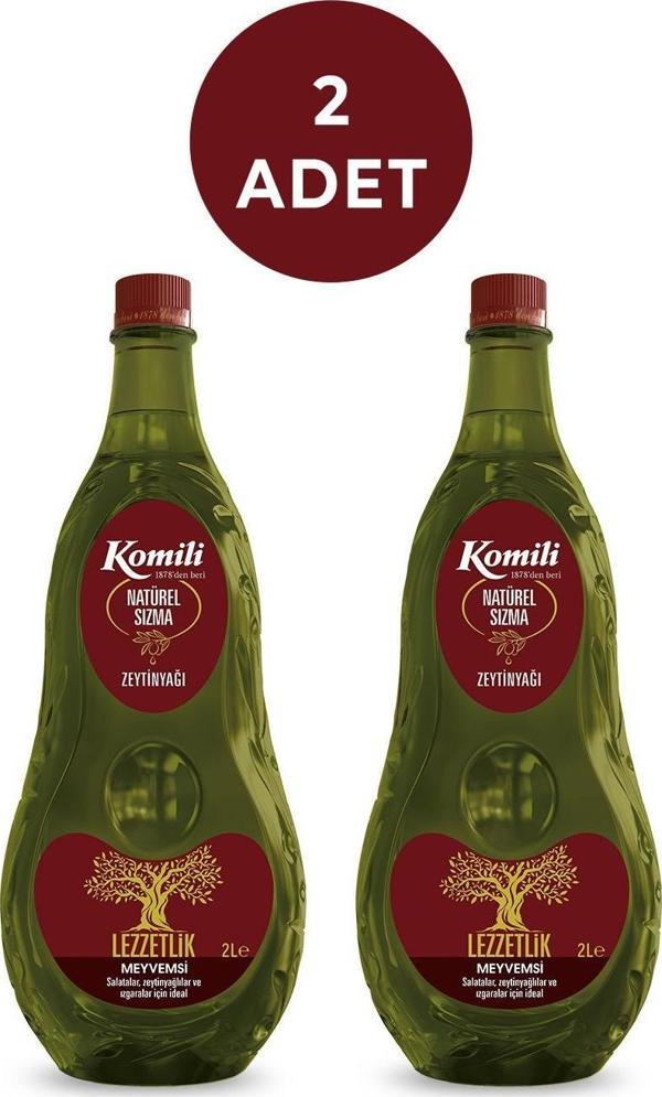 Komili SIZMA LEZZETLİK MEYVEMSİ ZEYTİNYAĞI 2 LT PET * 2 ADET - Image 1