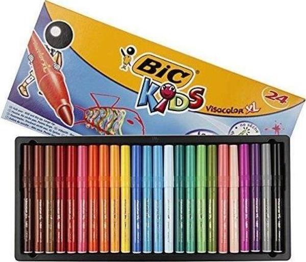 Bic Visa Yıkanabilir Jumbo Keçeli Kalem 24 Renk 829005 - Image 1