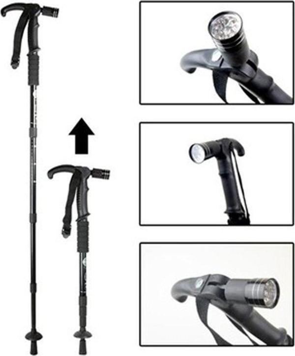 Boya Göre Ayarlı Işıklı Yürüyüş Bastonu Watton Wt-002 - Image 1