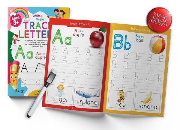 Trace Letters Write and Wipe Activity Book - MK Publications - Image 1