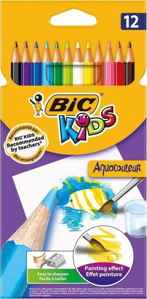 Bic Bıc Aquacouleur Kuru Sulu Boya 12 Renk - Image 1