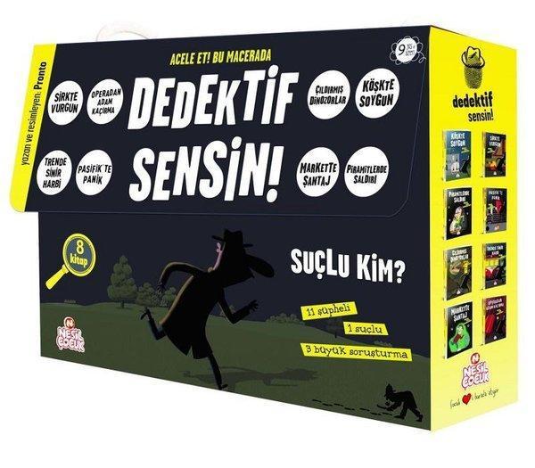 Dedektif Sensin 2 Set Bir Arada - 8 Kitap Takım - Nesil Çocuk Yayınları - Image 1