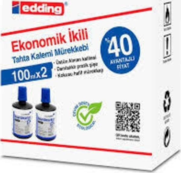 Edding Legamaster Mürekkep 100 Ml Mavi 2 Li Set - Image 1