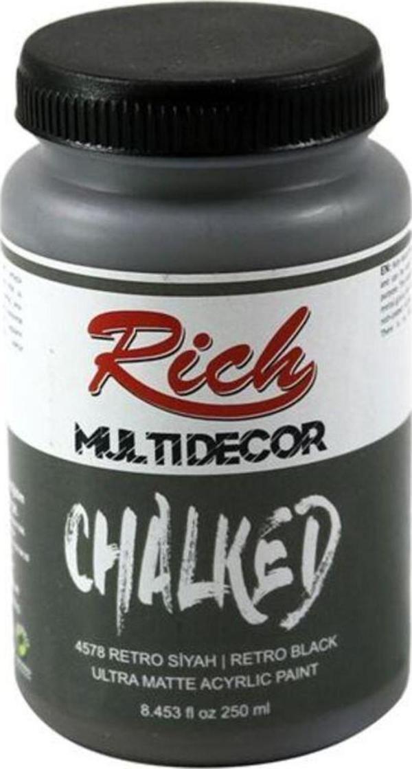 Rich Chalked Akr. Boya 250 Cc 4578 Retro Siyah - Image 1