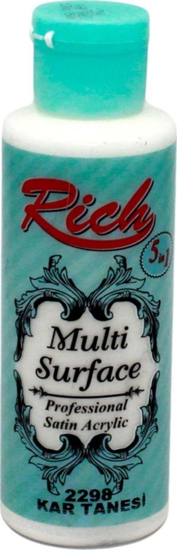 Rich Multi Surface Her Yüzey Için Akrilik Boya 120 Cc. 2298 Kar Tanesi - Image 1