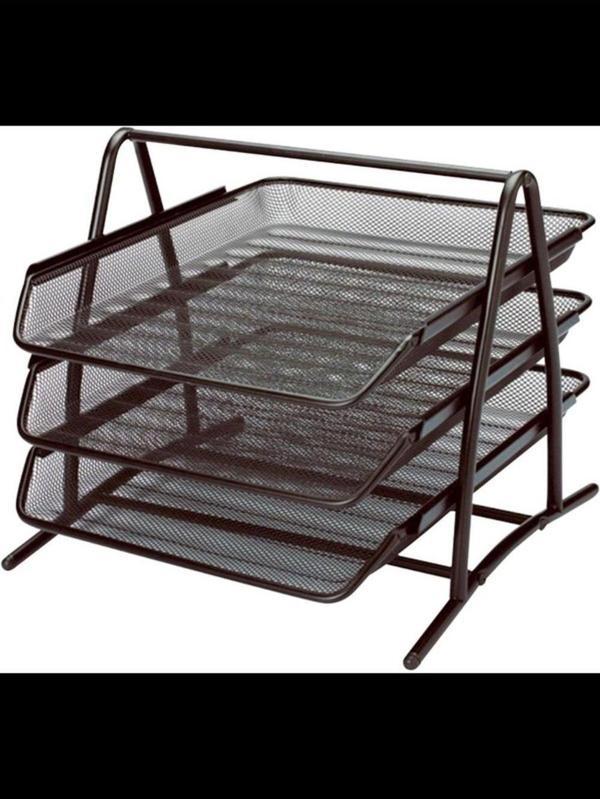 Pin EVRAK RAFI 3 LÜ METAL SİYAH - Image 1