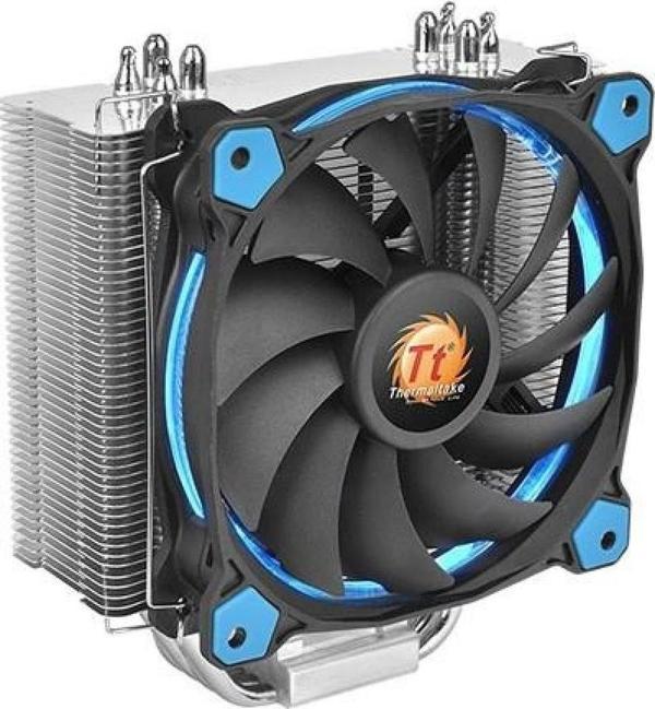 Thermaltake Riing Silent 12cm Mavi Led Fan, Ultra Sessiz (LNC ile), İntel/AMD Uyumlu İşlemci Soğutcu - Image 1