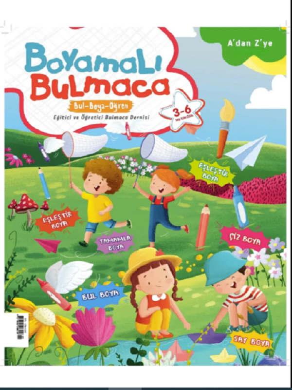 Turkuvaz Dergi Boyamalı Bulmaca Sayı 5 - Turkuvaz Dergi - Image 1
