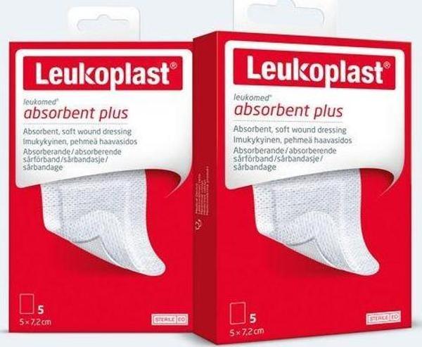 Leukoplast Leukomed Steril 5cm x 7,2cm Yara Örtüsü 5li Paket - Image 1