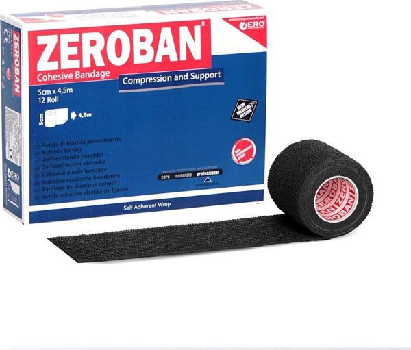 Zeroban 5cm x 4,5m Black - Image 1