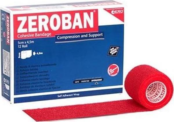 Zeroban 5cm X 4,5M Red - Image 1