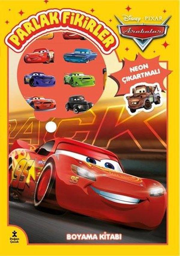 Disney Pixar Arabalar - Parlak Fikirler Neon Çıkartmalı Boyama Kitabı - Doğan Çocuk - Image 1