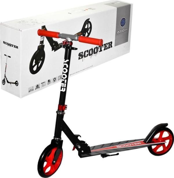 Metal Scooter, Silikon 200 mm DEV Tekerlekli, Katlanabilir - Image 1