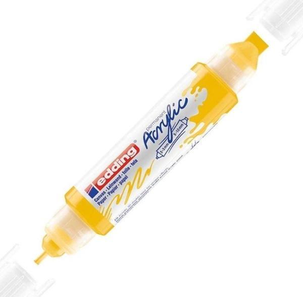 Edding Akrilik Kalem 3D Double Liner Trafik Sarı 905 (5 Li Paket) - Image 1