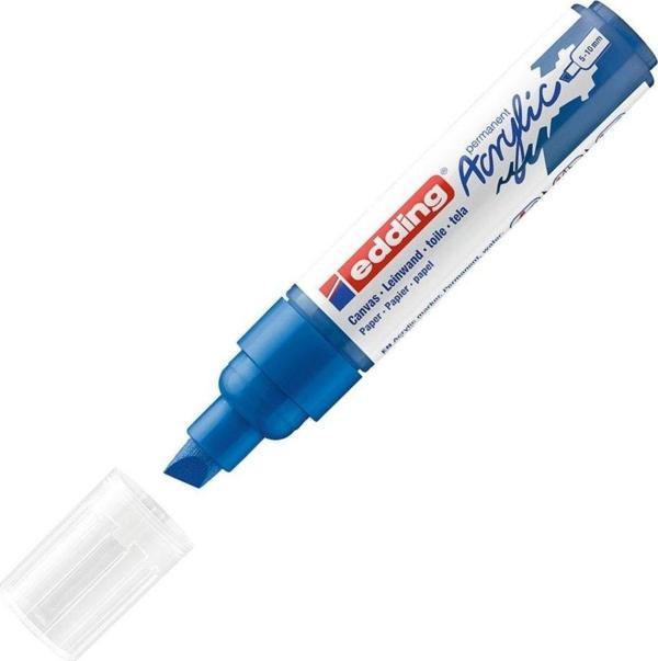 Edding Markör Kalem Akrilik Kalın Uçlu Anzer Mavi 903 (5 Li Paket) - Image 1