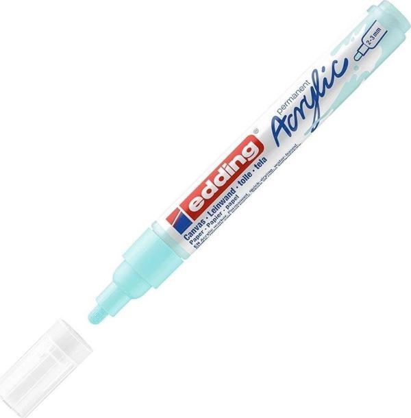 Edding Markör Kalem Akrilik Orta Uçlu Pastel Mavi 916 (10 Lu Paket) - Image 1