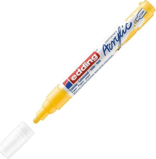 Edding Markör Kalem Akrilik Orta Uçlu Trafik Sarı 905 (10 Lu Paket) - Image 1
