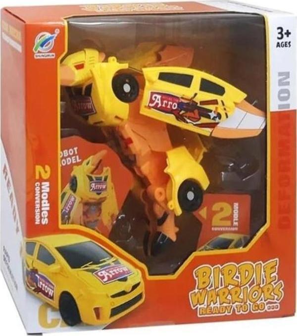 Ctoys Kuşa Dönüşebilen Oyuncak Araba 339-60 Sarı - Image 1