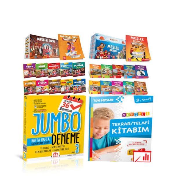 3 ve 4. Sınıf Meslek Sırrı+Meslek Bilinci+Jumbo Tüm Dersler 36'lı Deneme Ve Tekrar Telafi Kitabım - Model Eğitim Yayınları - Image 1