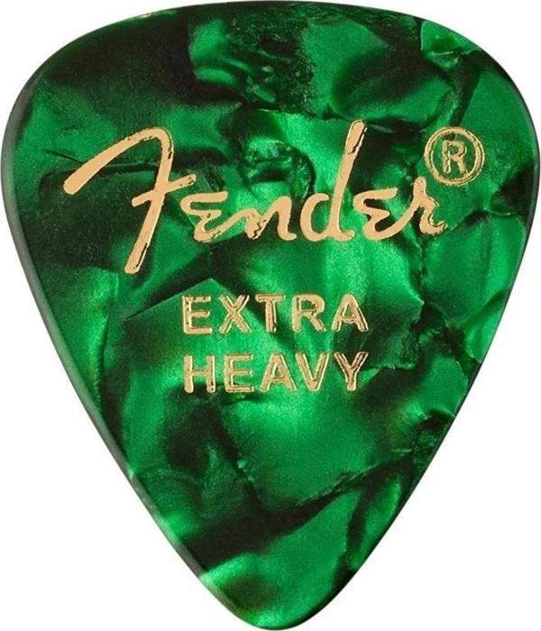 Fender 351 Extra Heavy Gitar Penası Yeşil 1 Adet Shape Premium Pick - Image 1