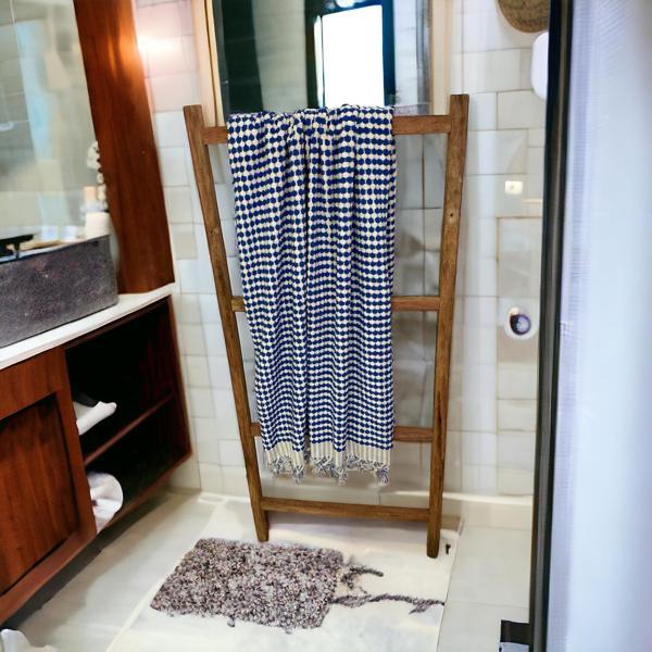 Bubble Desen, Premium Kalite, Banyo, Plaj Havlusu, 100x180, %100 Organik Pamuk - Image 1