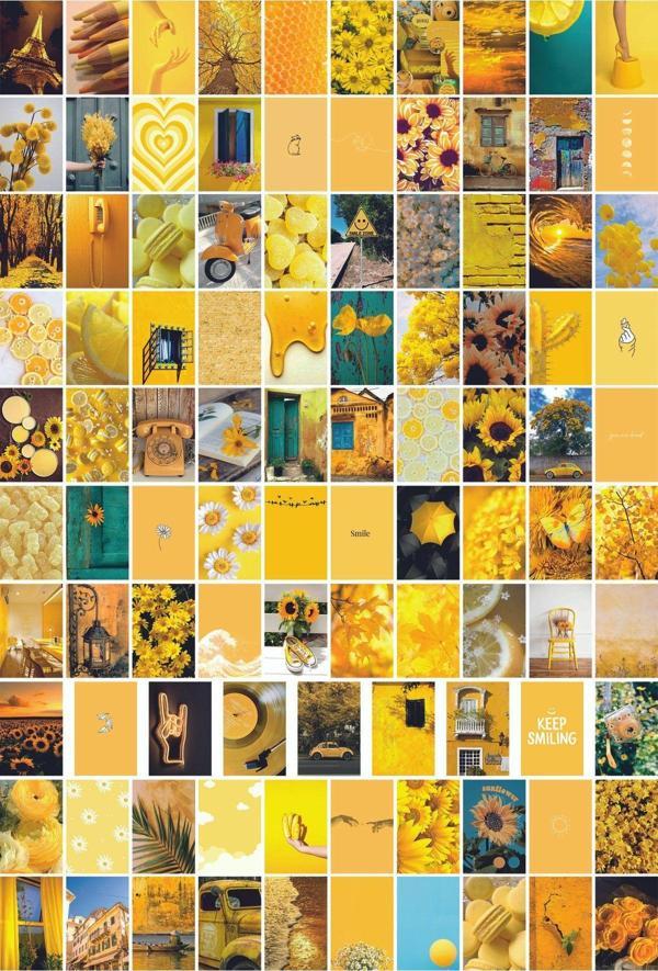 TellGraf Sarı Temalı Kartpostal Seti (10x15 cm 100 adet) - Image 1