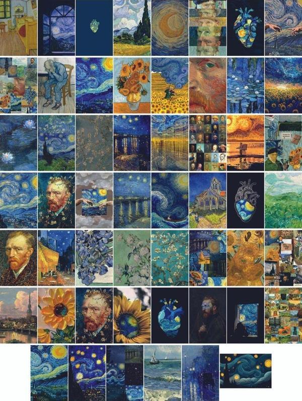 TellGraf Van Gogh Temalı Kartpostal Seti (10x15 cm 54 adet) - Image 1