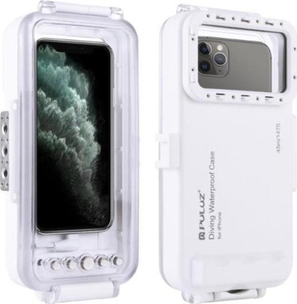 Puluz 45m/147ft Su Geçirmez Dalış Kılıfı Fotoğraf Video Çekme İos 13 ve üstü İphone Telefonlar İçin  - Image 1