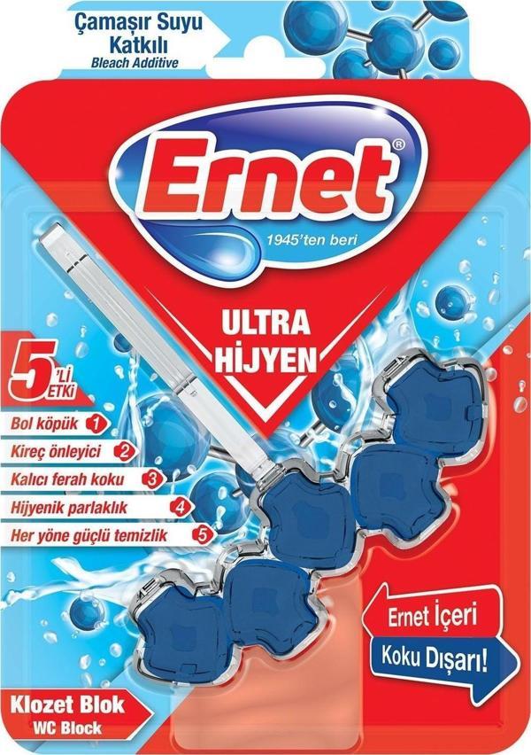 Ernet Ultra Hijyen Klozet Blok Çamaşır Suyu Katkılı 50 G - Image 1
