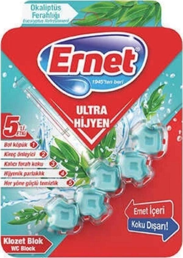 Ernet Ultra Hijyen Klozet Blok Okaliptus Ferahlığı 2X50 G - Image 1