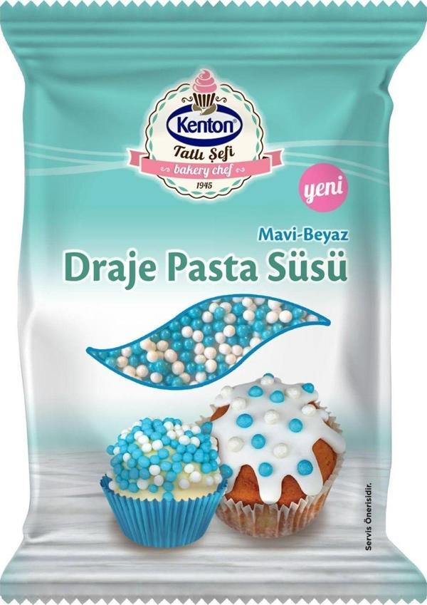 Kenton Tatlı Şefi Draje Pasta Süsü Mavi & Beyaz 45 G - Image 1