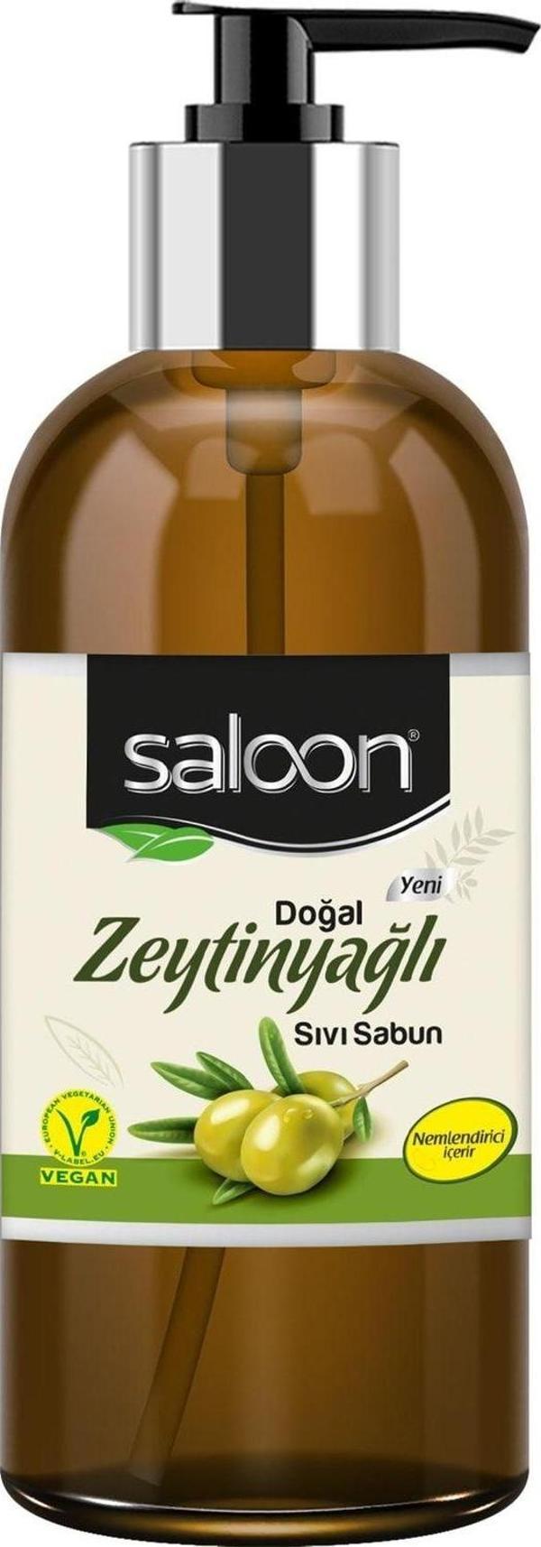 Saloon Doğal Zeytinyağlı Sıvı Sabun 485 Ml - Image 1