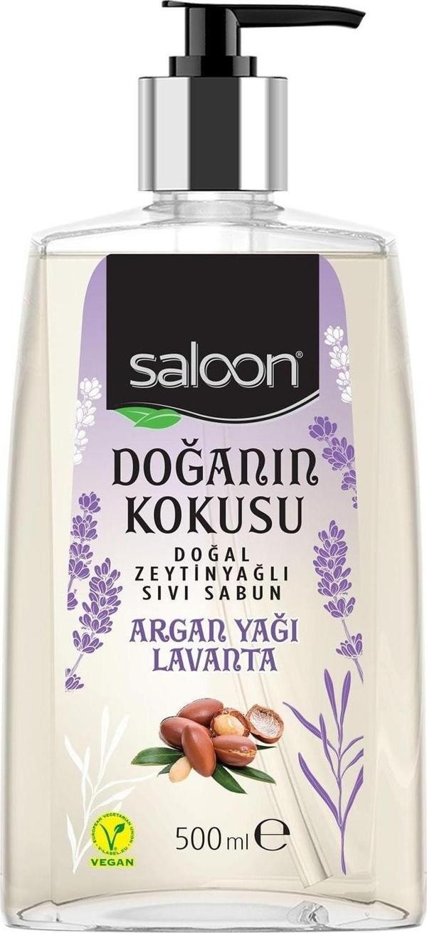 Saloon Doğanın Kokusu Sıvı Sabun Argan Yağı Lavanta Kokulu 500 Ml - Image 1
