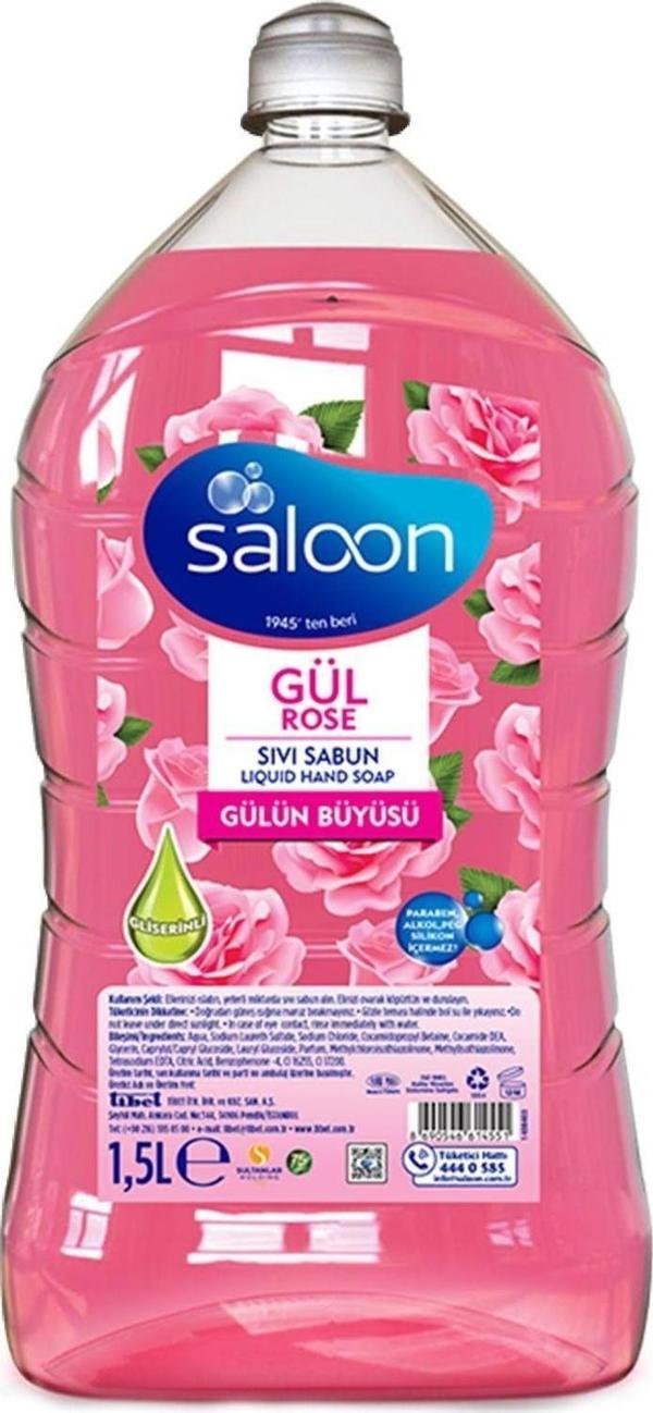 Saloon Sıvı Sabun Gül 1,5 L - Image 1