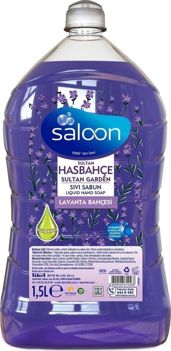 Saloon Sıvı Sabun Sultan Hasbahçe 1,5 L - Image 1