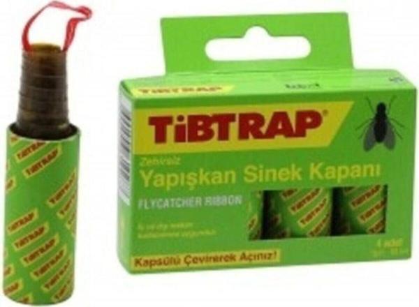 Tibtrap 5'Li Tibtrap Yapışkan Sinek Bandı Yapışkanlı Bant Karasinek Haşere Tuzağı Zehirsiz - Image 1