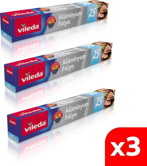 Vileda Alüminyum Folyo 25 Mt 3'lü Paket - Image 1