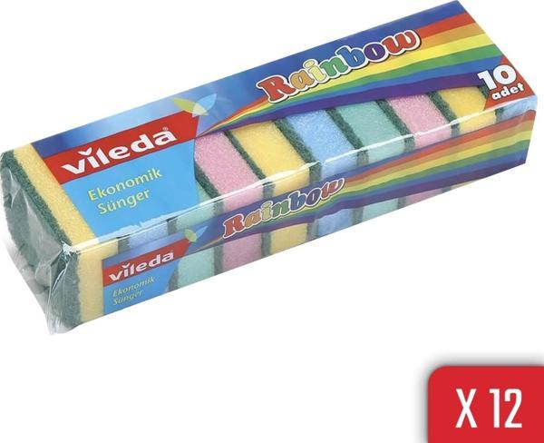 Vileda Rainbow 10'lu Bulasik Süngeri 12'li Paket - Image 1
