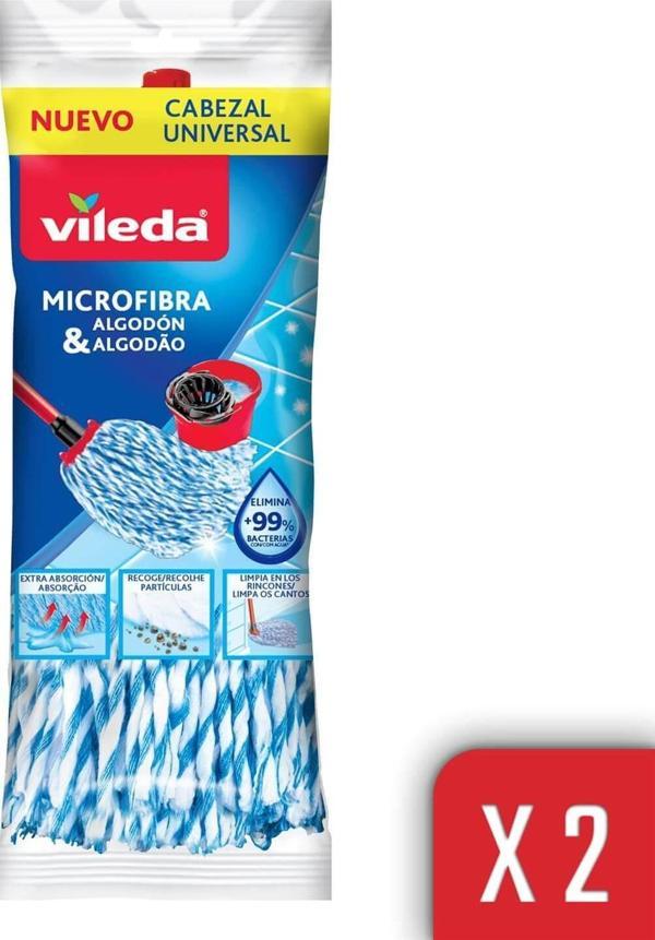 Vileda SuperMocio Mikrofiber&Pamuk Dokulu Yedek Paspas 2'li - Image 1