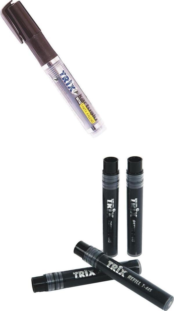 Trix Tahta Kalemi Kartuşu 4 Adet +Kalemi Siyah - Image 1