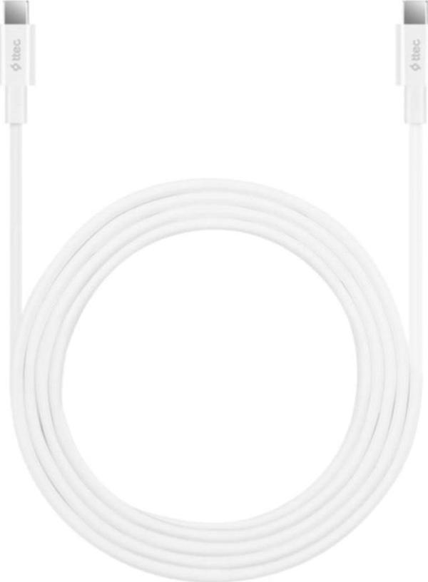 Ttec 2Metre 65W Süper Hızlı PD/QC Type C to Type C Şarj ve Data Kablosu, 480Mbps Hızlı Veri Aktarımlı Kablo - Image 1